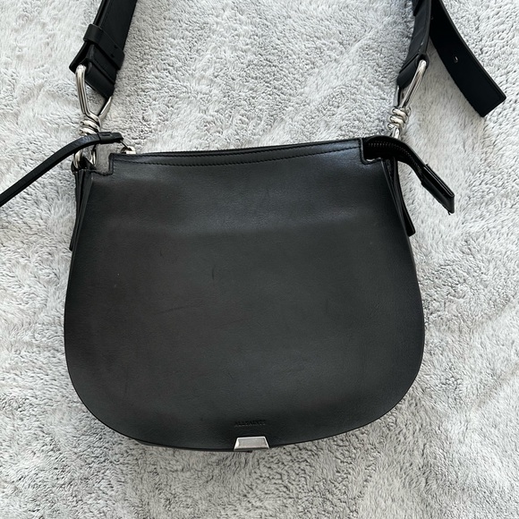 All Saints Captain Round Crossbody Bag - Picture 6 of 9